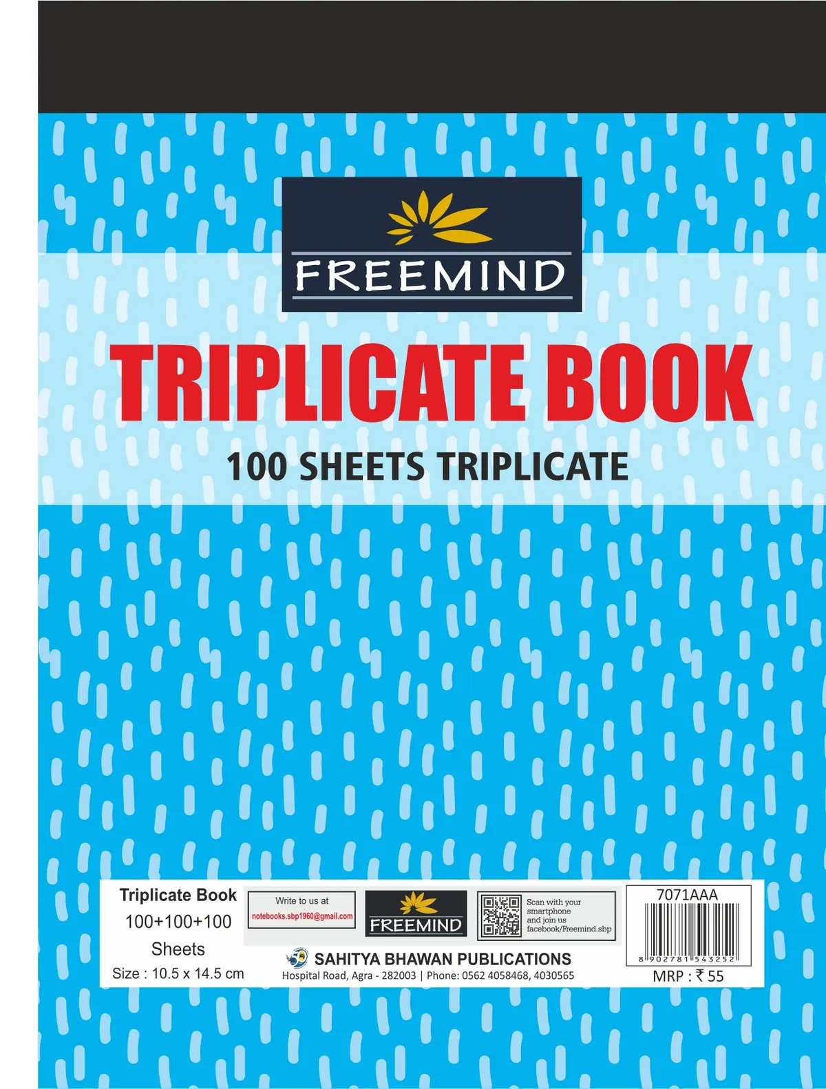 NON NRI-Duplicate/ Triplicate Book-Triplicate Single Line/Unruled-100+100+100