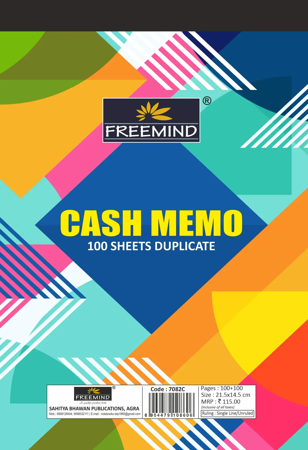 NON NRI-Cash Memo/ Bill Book-Duplicate Cash Memo-100+100