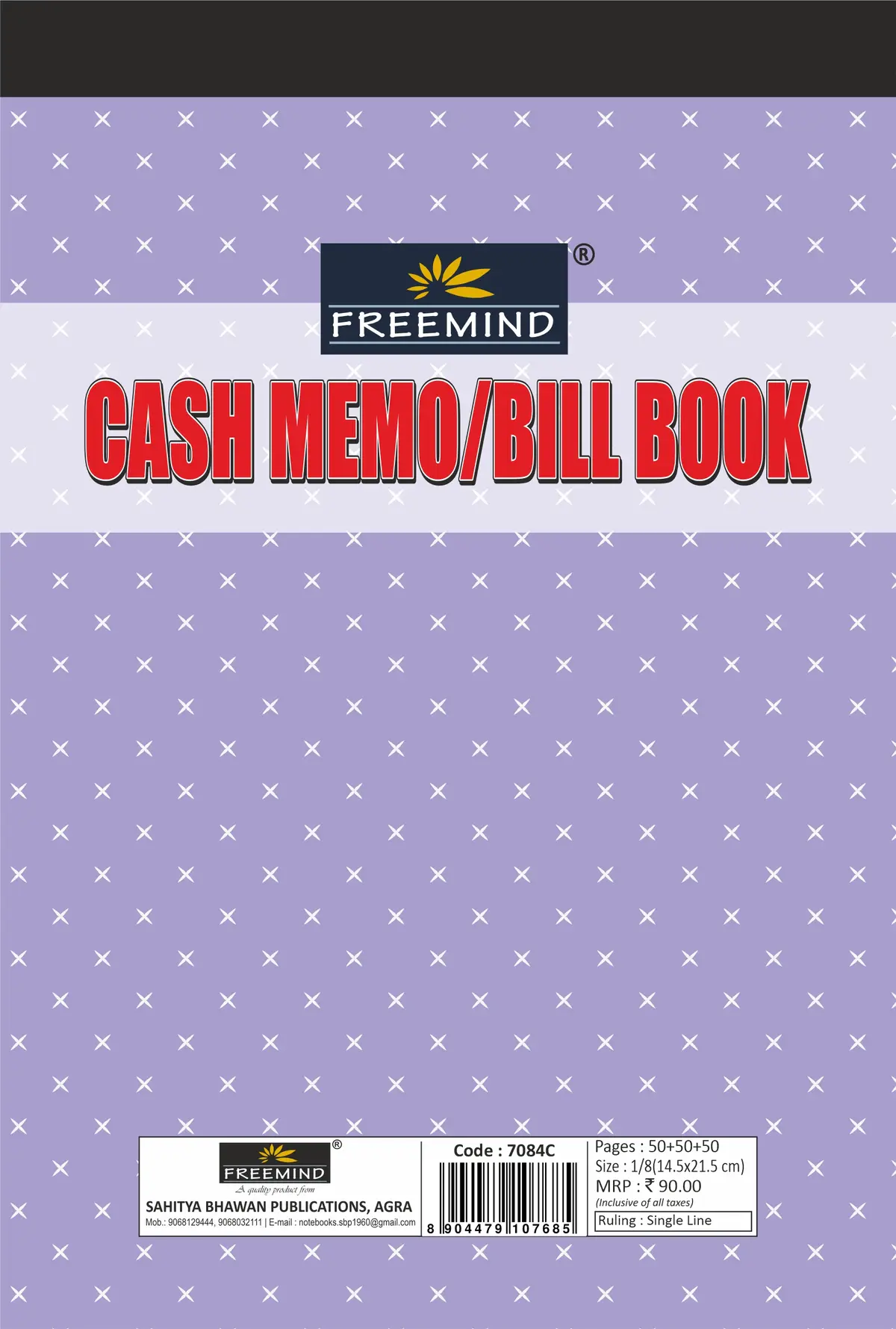 NON NRI-Cash Memo/ Bill Book-Triplicate Cash Memo-50+50+50