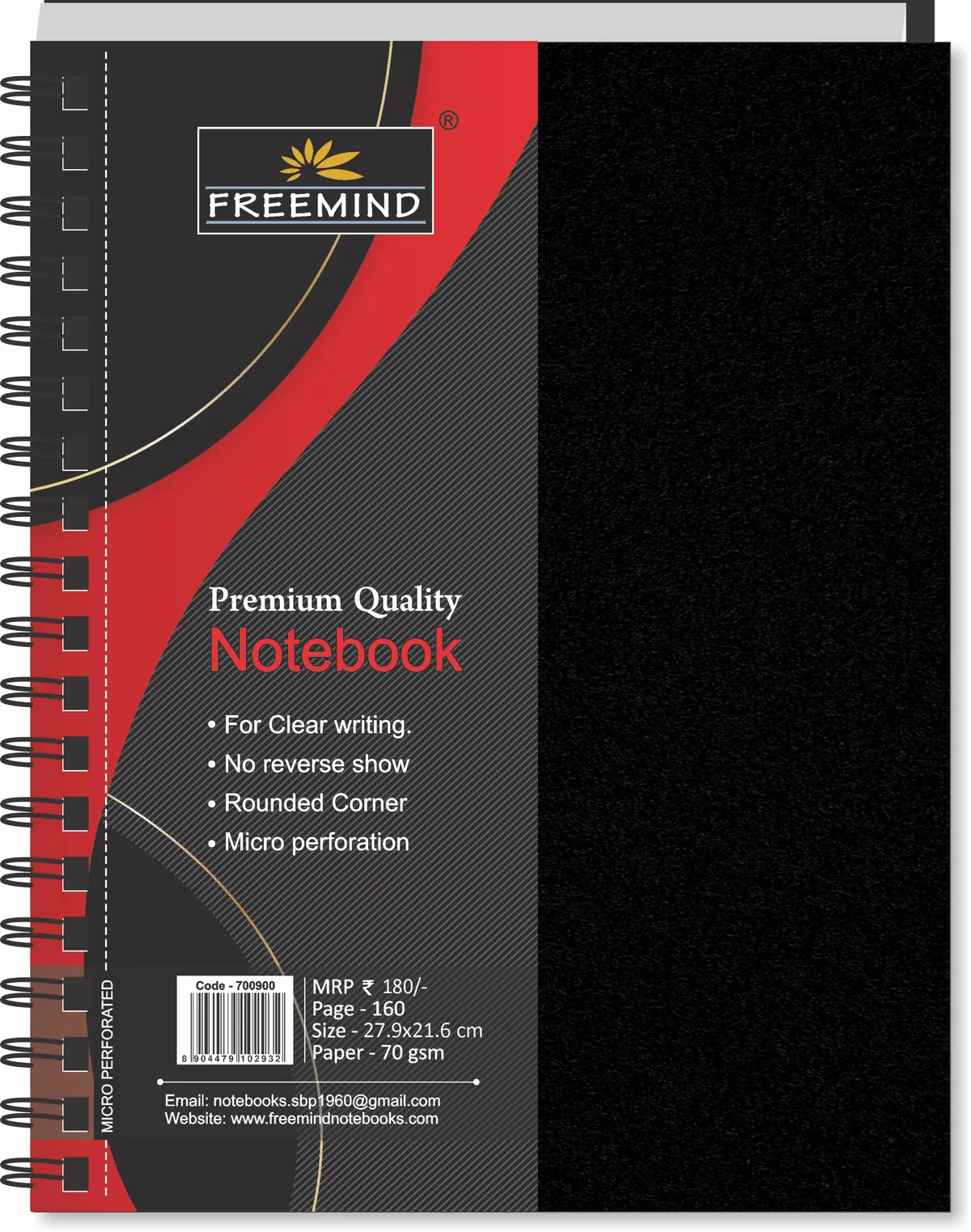 NON NRI-Flip Cover Wiro Notebook-Single Line-160