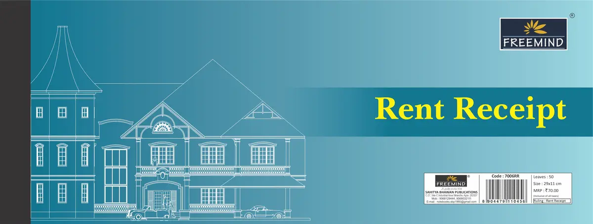 [7006RR] NON NRI-Rent Receipt-Rent Receipt 50 SHT-50SHT