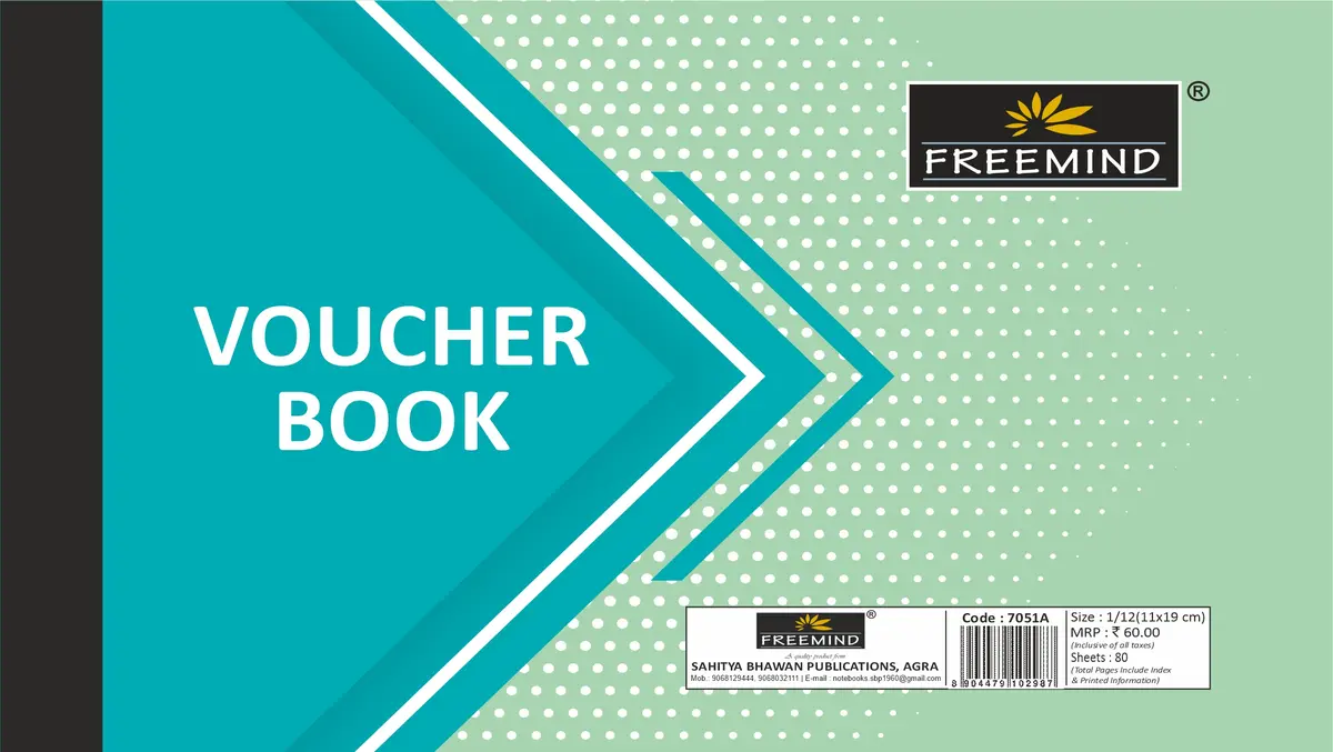 NON NRI-Debit/Credit Voucher with Perforate-Single Line/Unruled-80