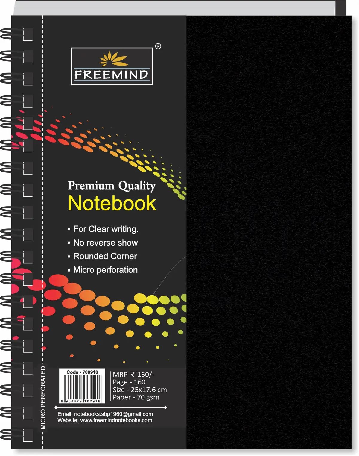 [700910] NON NRI-Flip Cover Wiro Notebook-Single Line-160