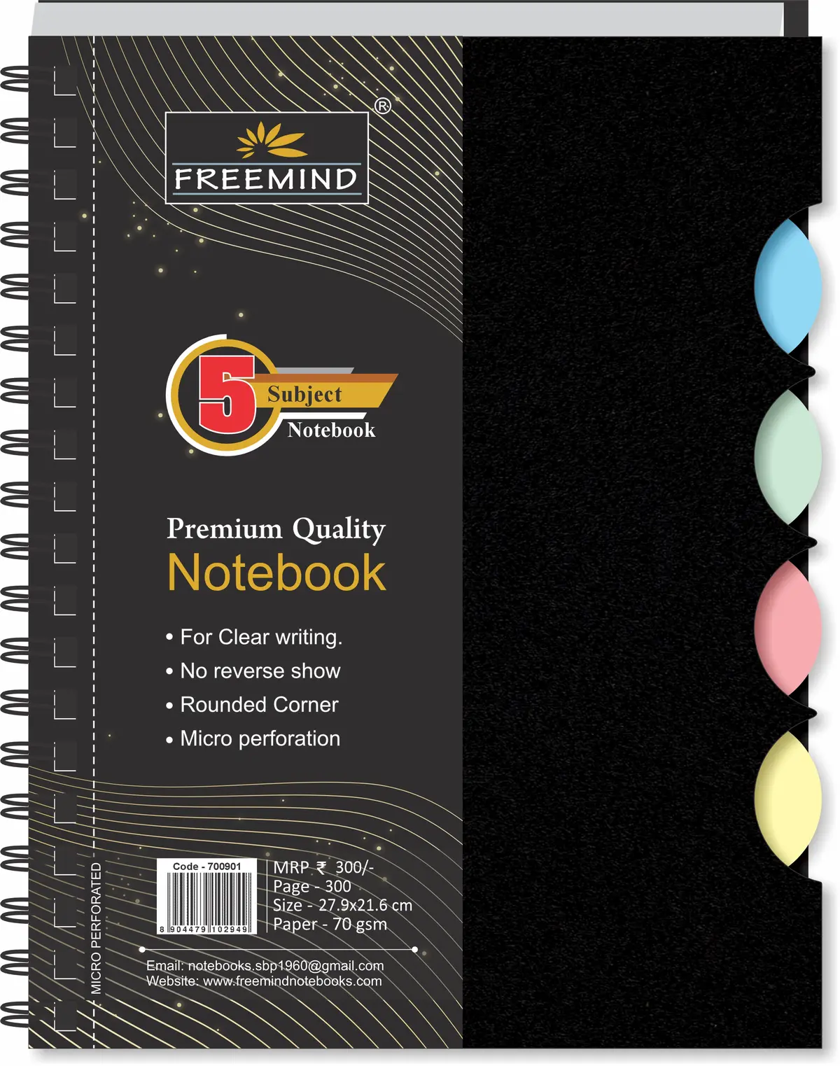 NON NRI-Flip Cover Wiro Notebook-Single Line-300