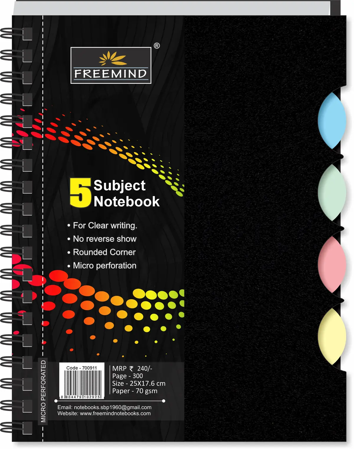 [700911] NON NRI-Flip Cover Wiro Notebook-Single Line-300